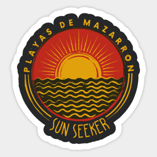 Playas de Mazarron - Sun Seeker V03 Sticker
